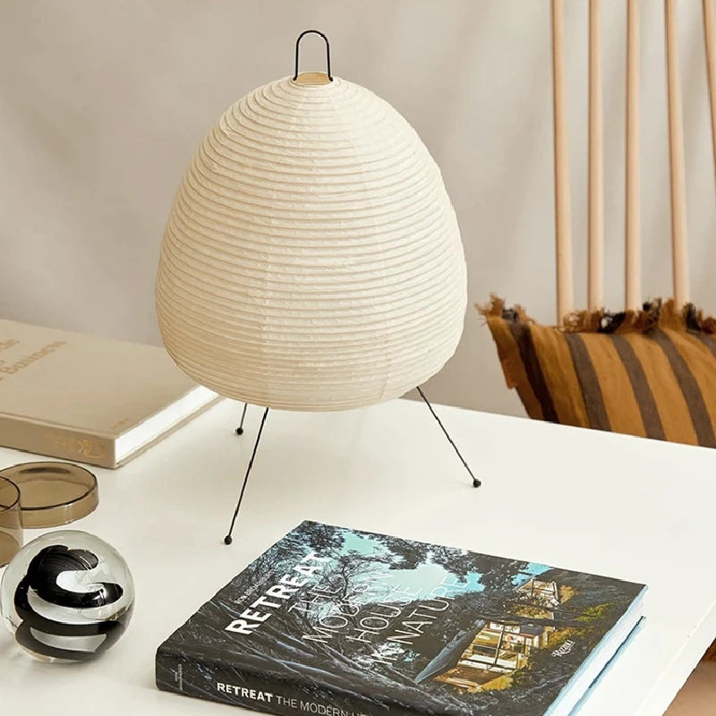 Rice Paper Lantern Led Table Lamp