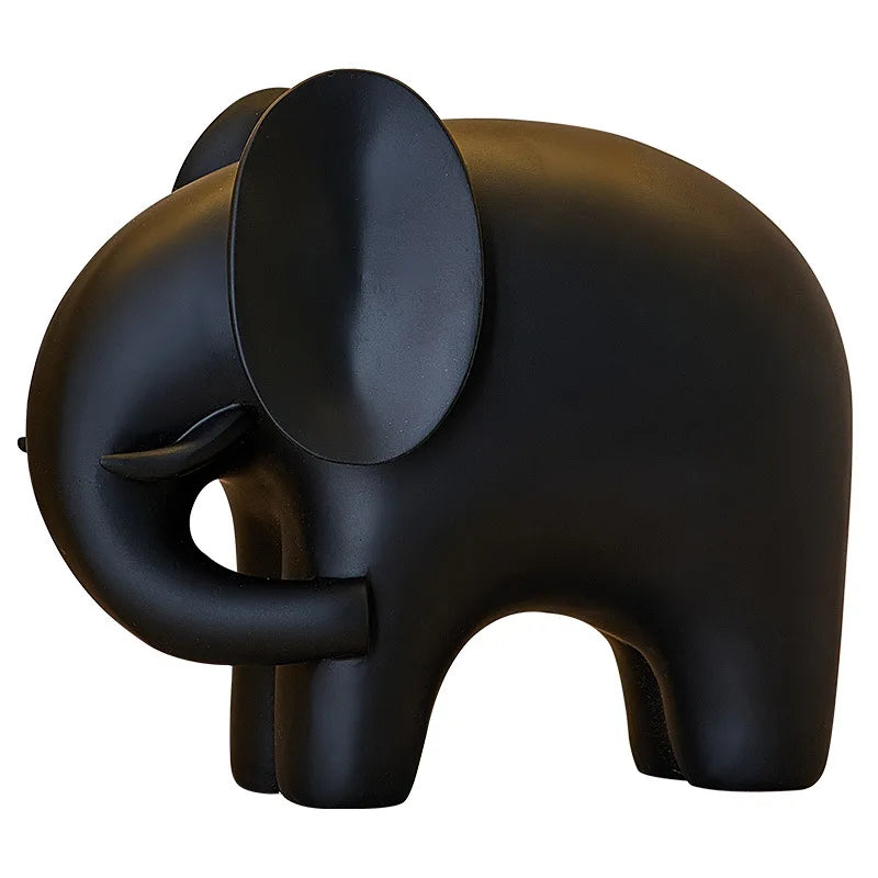 Nordic Style Elephant Resin Statue